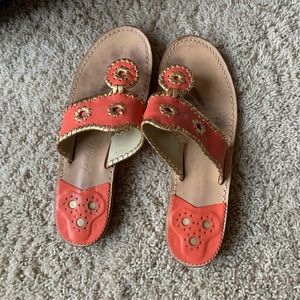 Coral and Gold Jack Rogers